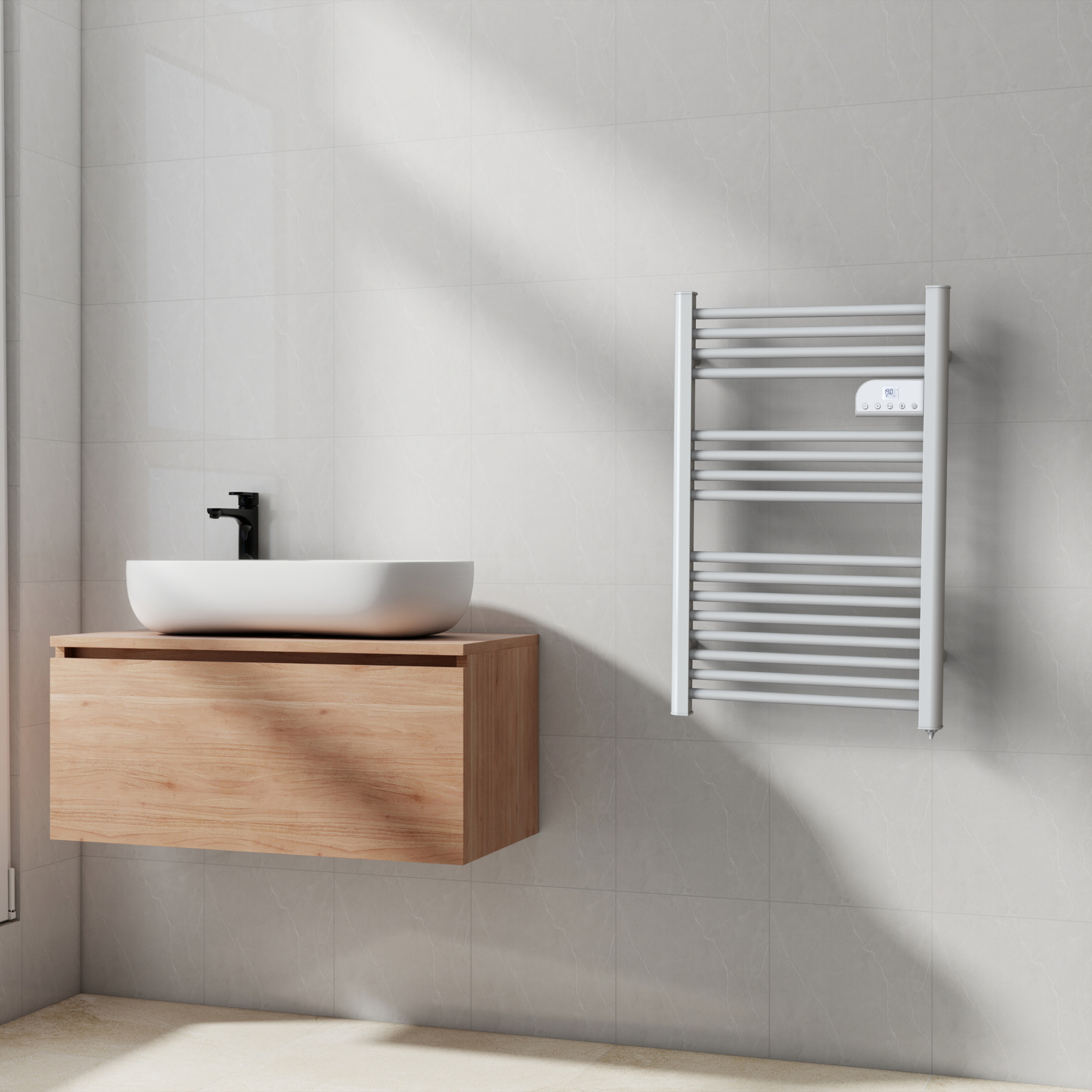 Radiateur Électrique Sèche-Serviettes OLEN – Barres Rondes